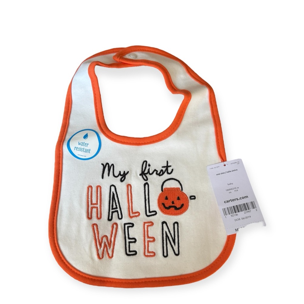 New Carter's My First Halloween Bib